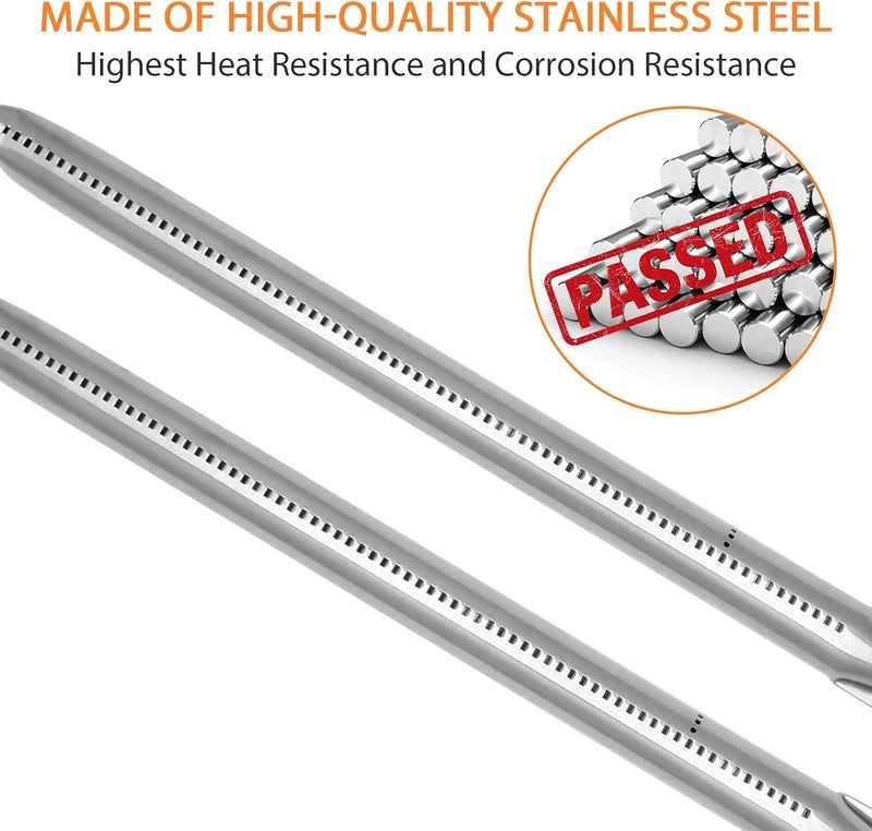 DELSbbq Tube Burner Replacement for Blackstone 36 inch Grill- B036 4-Pack Stainless Steel Straight Burner Tube, Set of 4 - Image 3